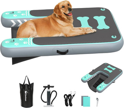 Inflatable Dog Boat Ramp for Safe Swimming