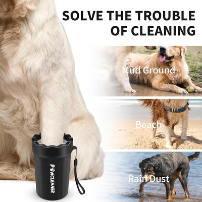 7-in-1 Dog Paw Cleaner I Medium Black