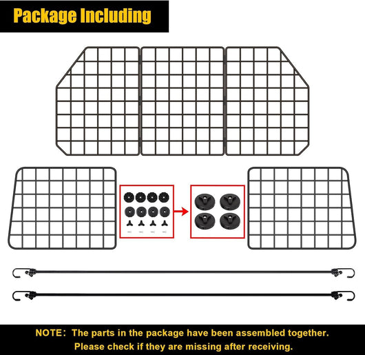 Adjustable Dog Car Safety Barrier Cargo Divider Mesh