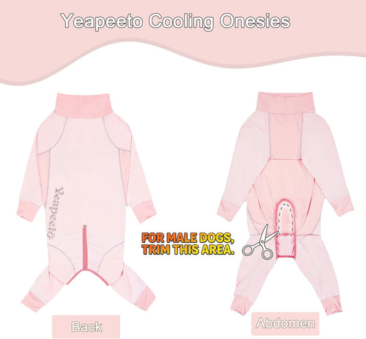 Big Dog Breathable Dog Jumpsuit I Pink