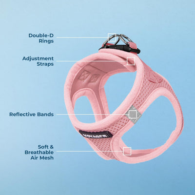 Pink Step-In Dog Harness
