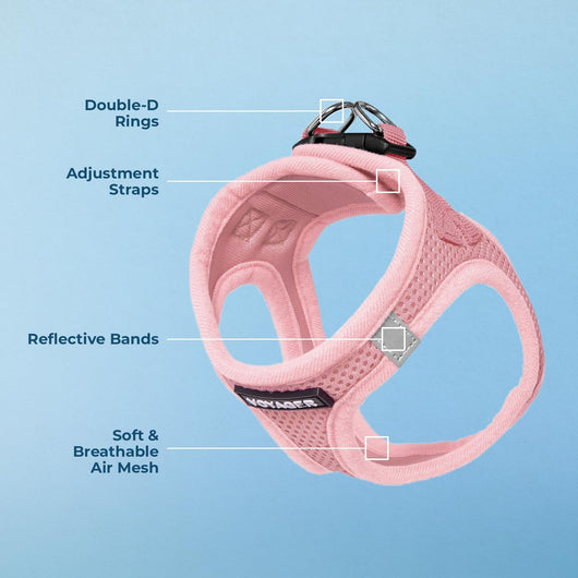 Pink Step-In Dog Harness