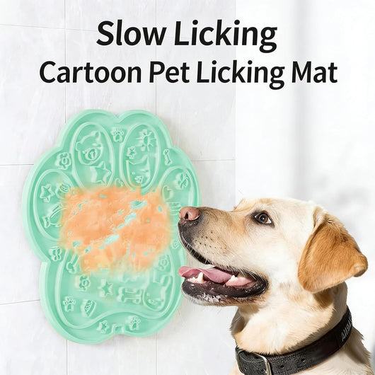 Paw-Shaped Dog Lick Mat 2-Pack