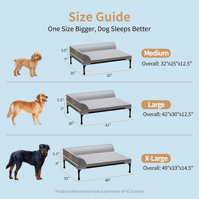 Cooling Dog Bed I Elevated Orthopedic Pet Bed