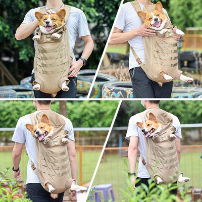 Dog Carrier Backpack | Tactical Pet Backpack for Medium Large Dogs