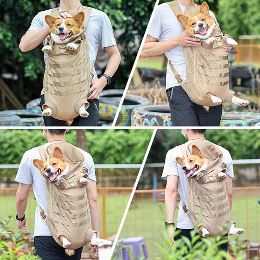 Dog Carrier Backpack | Tactical Pet Backpack for Medium Large Dogs