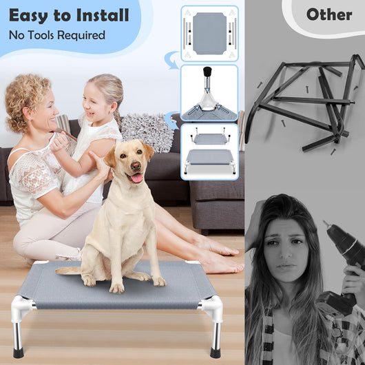 Elevated Cooling Dog Mat For Medium Dogs