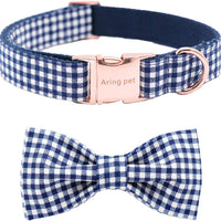 Bow Tie Dog Collar | Cute Adjustable Cotton Collar Set