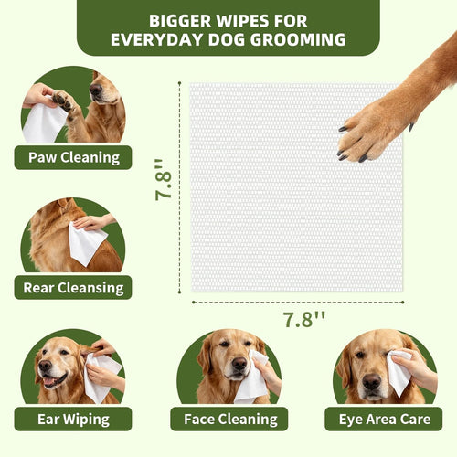 Hypoallergenic Plant Based Dog Cleaning Wipes