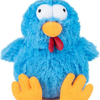 Squeaky Crinkle Chicken Dog Toy