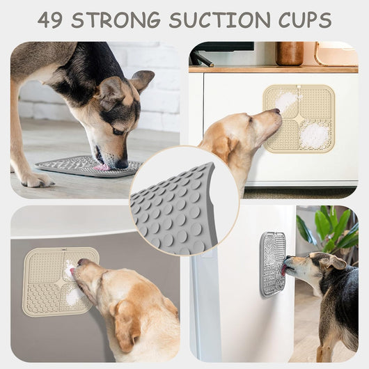 Dog Lick Mat 2-Pack with Suction Cups