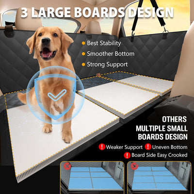 Heavy-Duty Waterproof Dog Backseat Extender Hammock Bed
