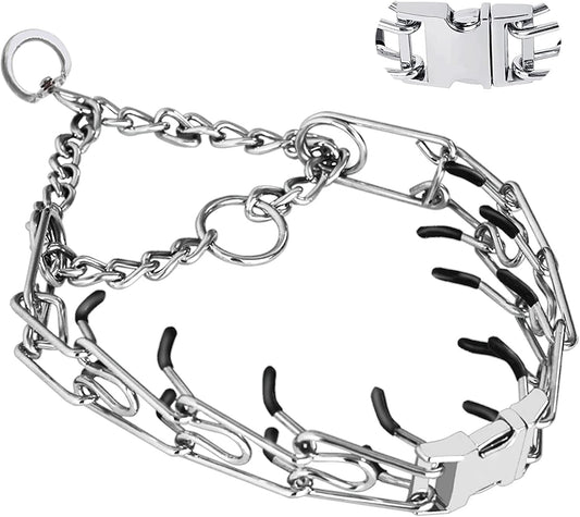 Quick-Release Adjustable Stainless Steel Dog Collar