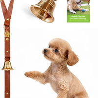 Elegant Leather Dog Potty Training Bells Set