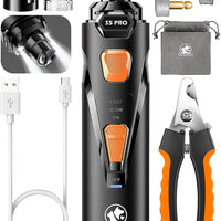 Quiet LED Dog Nail Grinder Grooming Kit