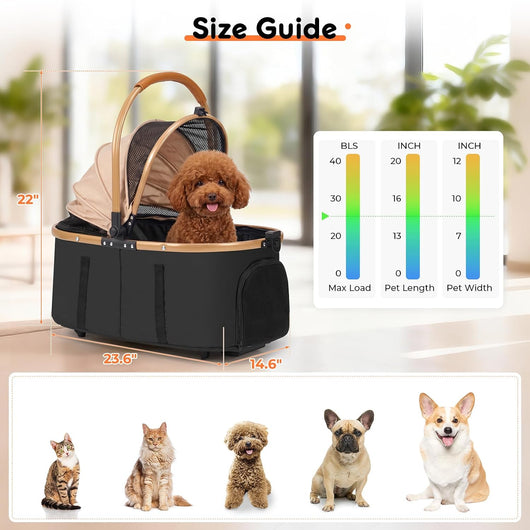 Small Dog Stroller For Safe Comfortable Outdoor Travel