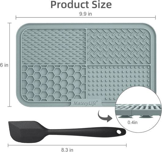 2-Pack Dog Lick Mat with Suction Cups I Slow Feeder & Calming Mat