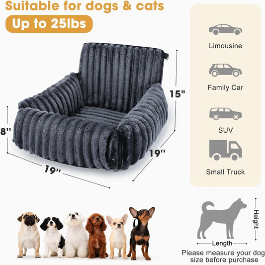 Dog Car Seat for Small Dogs | Travel Booster & Carrier