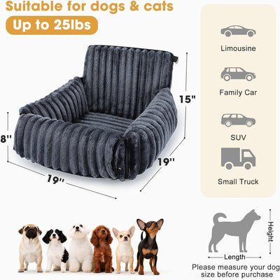 Dog Car Seat for Small Dogs | Travel Booster & Carrier