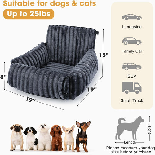 Dog Car Seat for Small Dogs | Travel Booster & Carrier