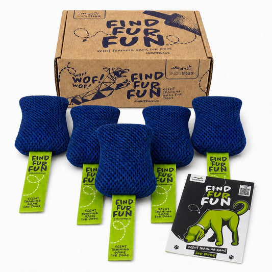 Scent training kit for dogs with hide and seek nose work puzzle game for indoor enrichment