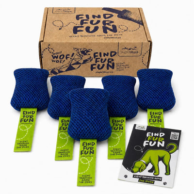 Scent training kit for dogs with hide and seek nose work puzzle game for indoor enrichment