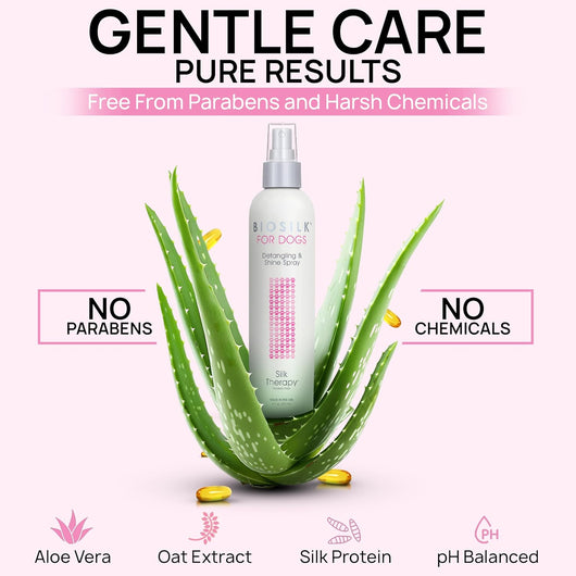 BioSilk Dog Detangling I Shine Therapy Spray