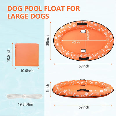 Inflatable Dog Pool Float for Summer Adventures