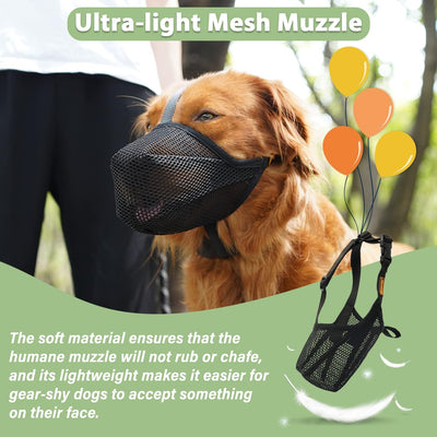 Soft Mesh Dog Muzzle for Gentle Training
