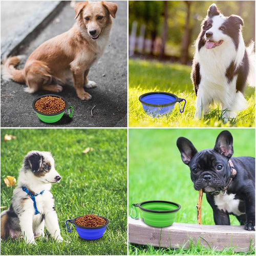 Collapsible Dog Bowls 2-Pack Portable