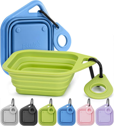 Portable Collapsible Silicone Dog Bowls for Travel