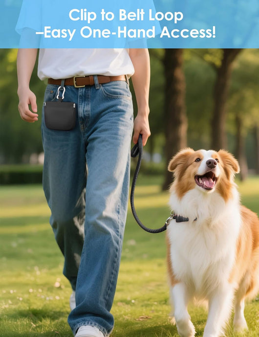 Treat Bag One-Handed Rewards For Training Dogs