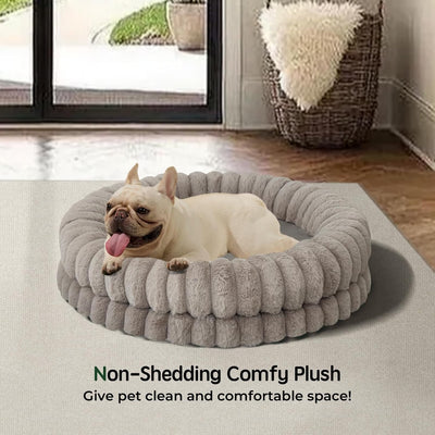 Calming Donut Dog Bed I Washable Plush
