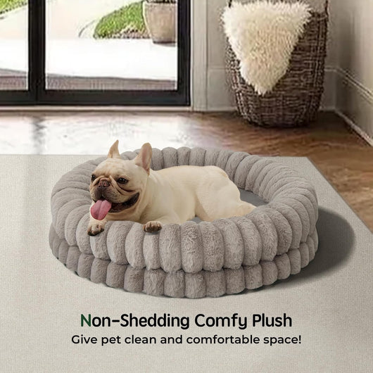 Calming Donut Dog Bed I Washable Plush