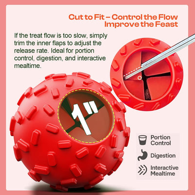 Interactive Treat Dispensing Puzzle Ball for Dogs