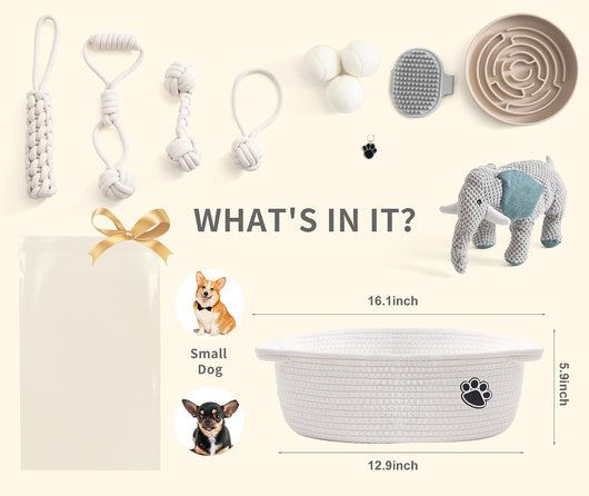 Puppy Starter Gift Basket I Essential Toy Collection