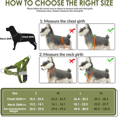 Reflective Tactical No-Pull Dog Harness and Leash