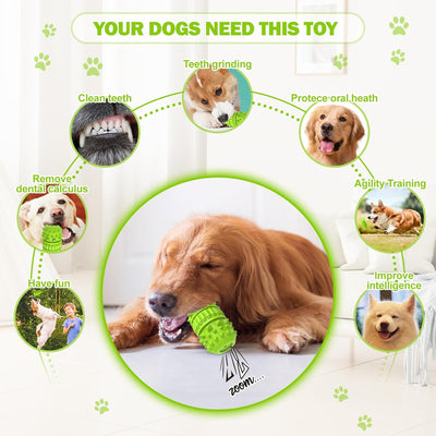 Dog Toothbrush Chew Toy with Squeaker