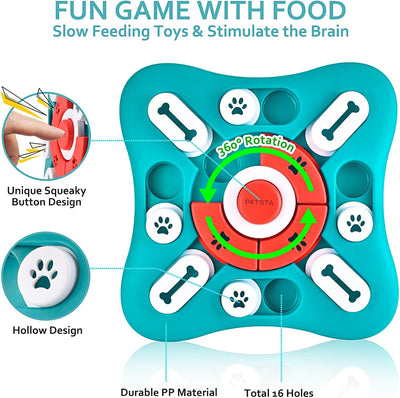 Interactive Treat Dispensing Dog Puzzle for Enrichment