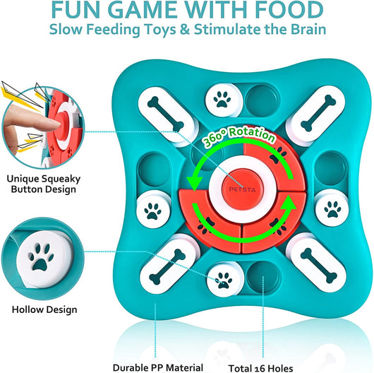 Interactive Treat Dispensing Dog Puzzle for Enrichment