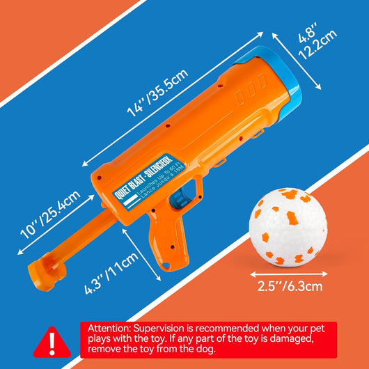 Dog Ball Launcher With 3 ETPU Balls