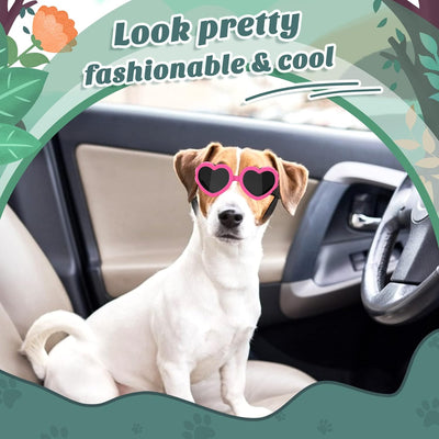 Small Dog Heart Sunglasses UV Protection Goggles