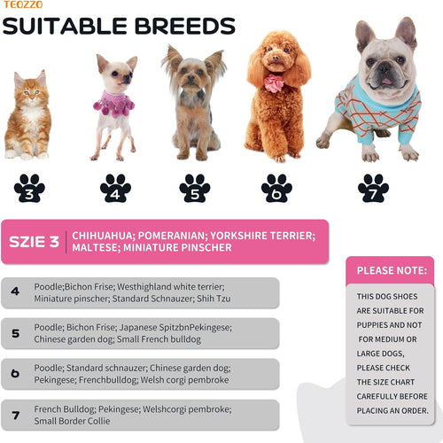 Dog Boots | Soft Fleece Anti-Slip Reflective Paw Shoes