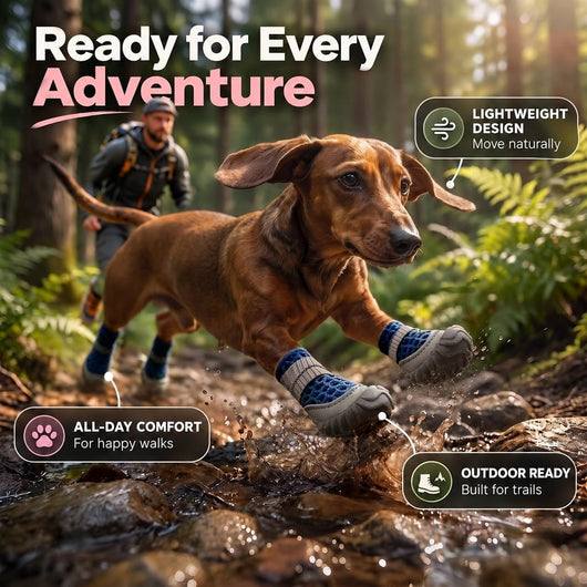 Non-Slip Dog Shoes for Hot Pavement