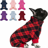 Red Buffalo Plaid Fleece Dog Pajamas