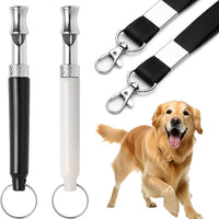 Adjustable Ultrasonic Dog Recall Training Whistle Set