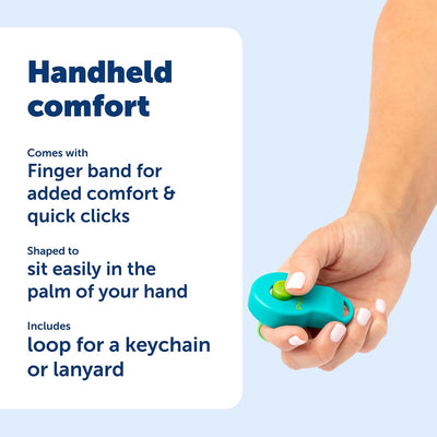 Ergonomic Dog Training Clicker With Finger Strap