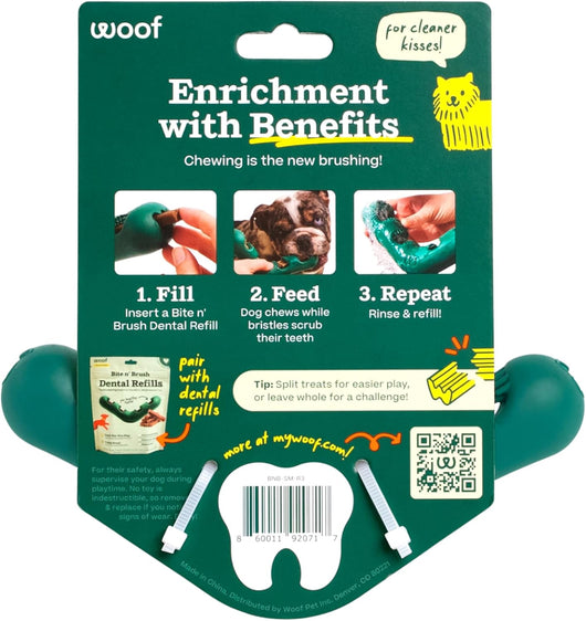 Woof Bite n' Brush Dog Toy
