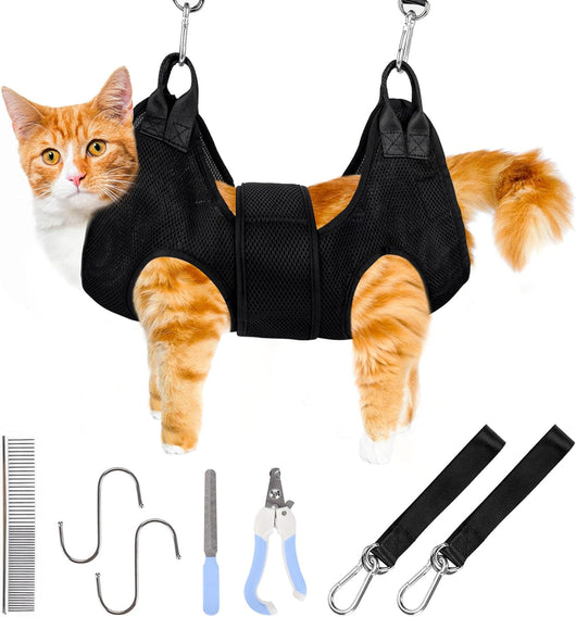 Small Dog Grooming Hammock Nail Clipping Kit