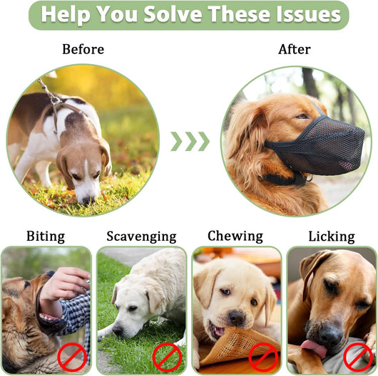 Soft Mesh Dog Muzzle for Gentle Training